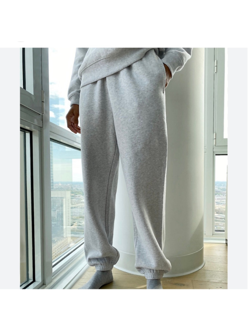 TNA CozyAF Mega Sweatpants Fleece Gray Joggers 1X